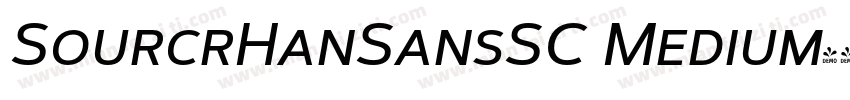 SourcrHanSansSC Medium字体转换